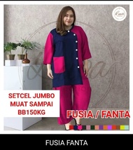 Setelan kaos knit JUMBO uk LD 140cm