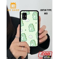 [gnine_case]case samsung m51-case Glossy-Protective )case( dino)softcase hp-case hp-casing hp-siliko