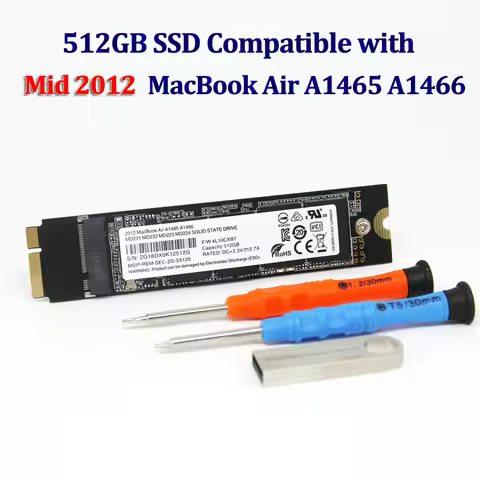 128GB 256GB 512GB 1TB SSD Solid State Disk for APPLE Macbook Air A1465 A1466 Mid2012 EMC 2558 EMC255