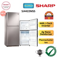 Sharp Refrigerator 2 Door Inverter 440L Fridge Peti Sejuk Peti Ais 2 Pintu Inverter Murah Jimat Elek