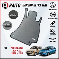 RAITO MAT Proton Saga BLM / FLX 2008 - 2015 Carbon Ultra TPR Car Floor Mat Carpet Customised Car Mat