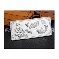 Sterling Silver Silver Silver Bar Smooth Sailing Commemorative Silver Bar Processing Pure Silver 999