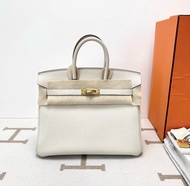 Hermes Birkin 25 奶昔白 金扣🤍