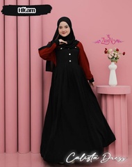 CALISTA DRESS GAMIS WANITA REMAJA TERBARU CRINKLE ZAHIN