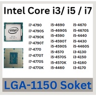 Intel LGA-1150 Soket Processor 4790, 4790S, 4790K, 4770, 4770S, 4770K, 4690, 4690S, 4590, 4590T, 457