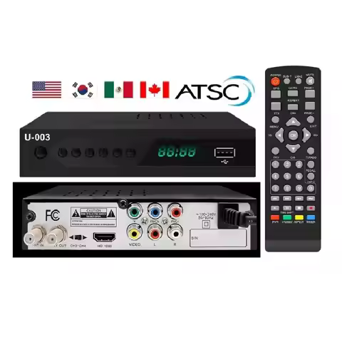 UBISHENG ATSC Digital TV Free Digital Channels Converter Box Digital Terrestrial Set Top Box with HD