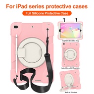 พร้อมสายคล้อง เคสไอแพด For iPad 2025 Gen 11th Gen10 10.9inch เคสแท็บเล็ตเกราะกันกระแทก iPad 10.2 Gen