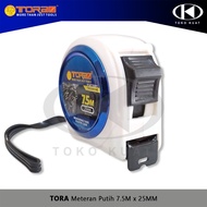 7.5M TORA Measure Tape Roll 7.5 Meters One Side White TR0200345