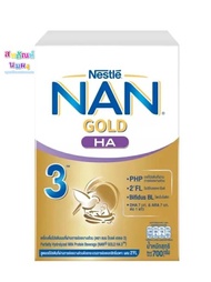 แนน โกลด์ เอชเอ สูตร3 NAN HA3 ขนาด 700g. เครื่องดื่มโปรตีนนมที่ผ่านการย่อยบางส่วน (1กล่อง)