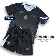 CHELSEA Third 2025/26 Kids Football Jersey Set 3-10 Years