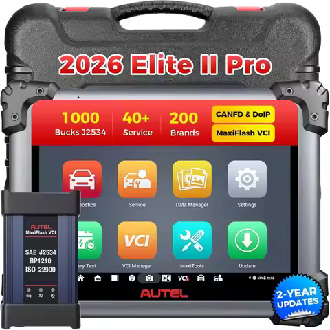 Autel MaxiSys Elite II Pro Scanner Automotivo Elite 2 Pro 2 Years Update J2534 ECU Reprogramming Too