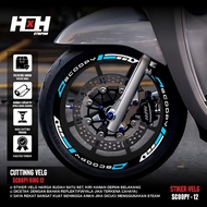 COD CUTTING STICKER VELG SCOOPY NEW RING 12 STIKER LIS LIST VARIASI BAN VELG MOTOR HONDA SCOOPY 12