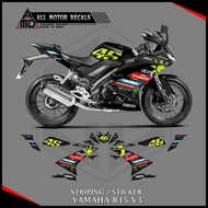 Yamaha R15 Striping Pertamina Enduro LiveryV3 R15 3rd Version Motorcycle Sticker/ R15 155 Decal/ V3 