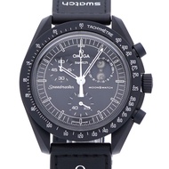 全新歐米茄石英 x Swatch 聯名款「登月計畫」史努比超霸系列 S033B700 腕錶，尼龍/生物陶瓷白色錶帶，1752 歐米茄男士腕錶