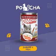 poocha kaleng 400 gram makanan kucing basah