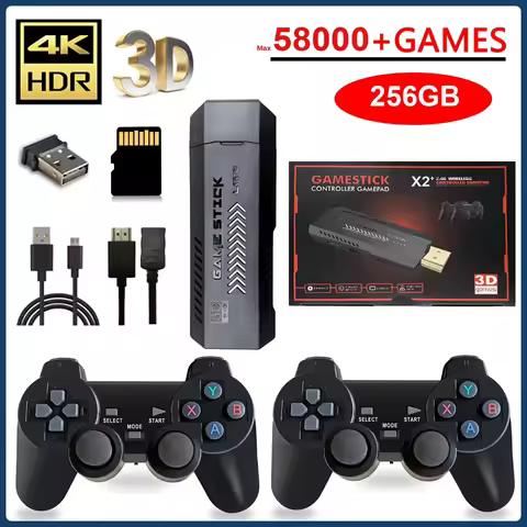 X2 Plus 256G 128G 64G GD10 Pro 4K Game Player 3D HD Retro Video Game Console Wireless Controller TV 
