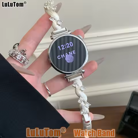 Luxury Rotating Baguette Band for Samsung Galaxy Watch 8 Ultra 7 6 5 4 44 40mm Straps Huawei GT5 Pro