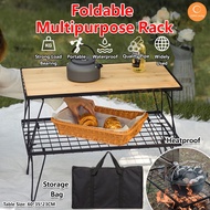 Premium Foldable Camping Table BBQ Grill Solid Stainless Steel Portable Picnic