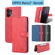 OPPO Reno8 Reno7 Reno7Z 5G Reno8Z Protective Case Magnetic Wallet Flip Leather Reno8 Phone Card Slot Cover