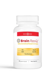 Brain ResQ Mitochondrial Energy Optimizer with PQQ, CoQ10, Trans-Resveratrol, MenaQ7, and Quercetin 