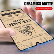 Full Glue Soft Ceramic Matte Frosted Tempered Glass For Realme 7i 6i 5i 7 6 5 3 Pro C2 C3 C11 C12 C15 XT Screen Protector Film