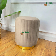 Ottoman Line Stool Kursi Bulat Aesthetic Minimalis