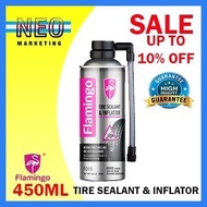 ▫ ❀ FLAMINGO F015 TIRE SEALANT &amp; INFLATOR 450ML