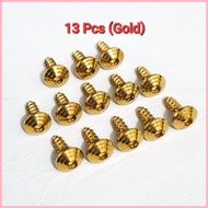 ❁ ♚ Yamaha Nmax Fairing Fasteners Screws - 13-Pcs Gold/Silver Set