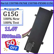 New G15G 11.4V 5300mAh Battery for LG 15U780-PA76K 15U780-PX50K G15G Laptop Battery