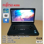 โน๊ตบุ๊คมือสอง Notebook Fujitsu A550 Intel Core i3 M350(RAM:4GB/HDD:320) นำเข้าจากญี่ปุ่น