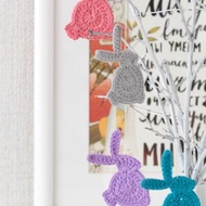 鉤針兔子復活節樹裝飾