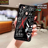 HP Oppo F5/F5 Youth Case Latest Motif Shiny Case - New Glossy Case casing Oppo F5/F5 Youthhp [MTLC M