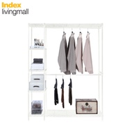 INDEX LIVING MALL โครงตู้เสื้อผ้า รุ่น อองเดร 138 X 45 X 180 ซม. - สีขาว