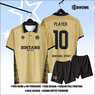 Creamy futsal jersey, soccer jersey, soccer shirt, badminton jersey, free name, number, back