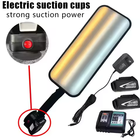 Car Dent PDR Light with Electric suction cups 6 LEDs, 3 colors adjustable Paintless Dent Repair Tool