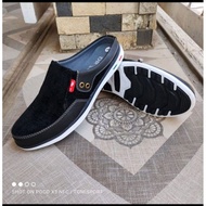 DR.TOM Sepatu Sandal Slop Pria Kasual Slip On Rajut