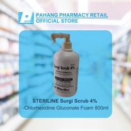 STERILINE Surgi Scrub 4% - Chlorhexidine Gluconate Foam Formula 800ml (expired 10/2024)