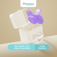 Phanpy Silicone Flat Head Pacifier 0–6M (Purple) | Supports Healthy Gum & Tooth Development