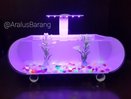 Aquarium Mini Full Set / Aquarium Akrilik / Aquarium Ikan Cupang / Aquarium Ikan Hias /Aquarium Kaca