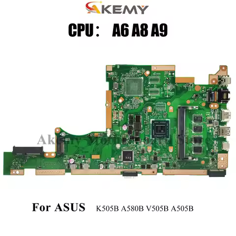 X505BA Laptop Motherboard For ASUS VivoBook V505B X505BA K505B A505B X505B X505BP A580B Notebook Mai