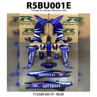 Cover Set Rapido Y125ZR Yamaha Go (7) Blue Ysuku 125ZR Y125 ZR Go7 Design Michelin Biru Color Motor 