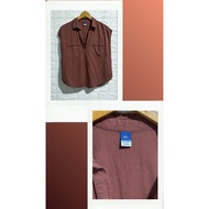 0LD NAVY. linen-rayon blend short sleeve top preloved C