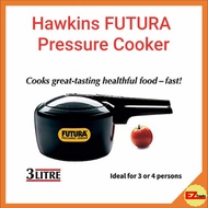 Hawkins FP30 Futura Hard Anodised Aluminum Pressure Cooker 3 Litre Black