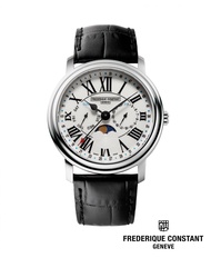 Frederique Constant นาฬิกาข้อมือผู้ชาย Quartz FC-270M4P6 Classics Moonphase Business Timer Men’s Watch