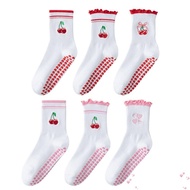 Aulora3n Yoga Socks - Sweat-Absorbent Cotton with Non-Slip Grip Design