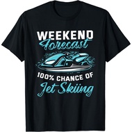 Weekend Forecast Jet Skiing Funny Jet Ski Gift Unisex T-Shirt