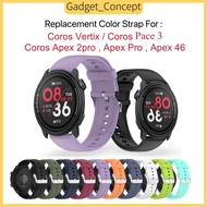For COROS PACE 3 , COROS VERTIX , COROS APEX 2 Pro , COROS APEX PRO , COROS APEX 46MM Silicone Repla