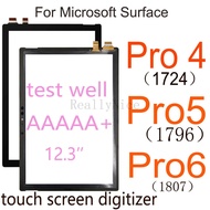 100% Worked For Microsoft Surface Pro 4 1724 Pro 4 Pro 5 1796 Pro 6 1807 Touch Screen Digitizer Glass Replacement for PRO5 PRO6