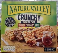 【小如的店】好市多代購~Nature Valley 天然谷 燕麥棒組合包-楓糖.蜂蜜.巧克力(每盒40入)