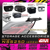 GIVI HONDA NSS250(2024)/FORZA 250(2021) SRX(S)/SRV EXTREME SPECIAL RACK & KOTAK/BOX MTN39/MTN29 ALUM